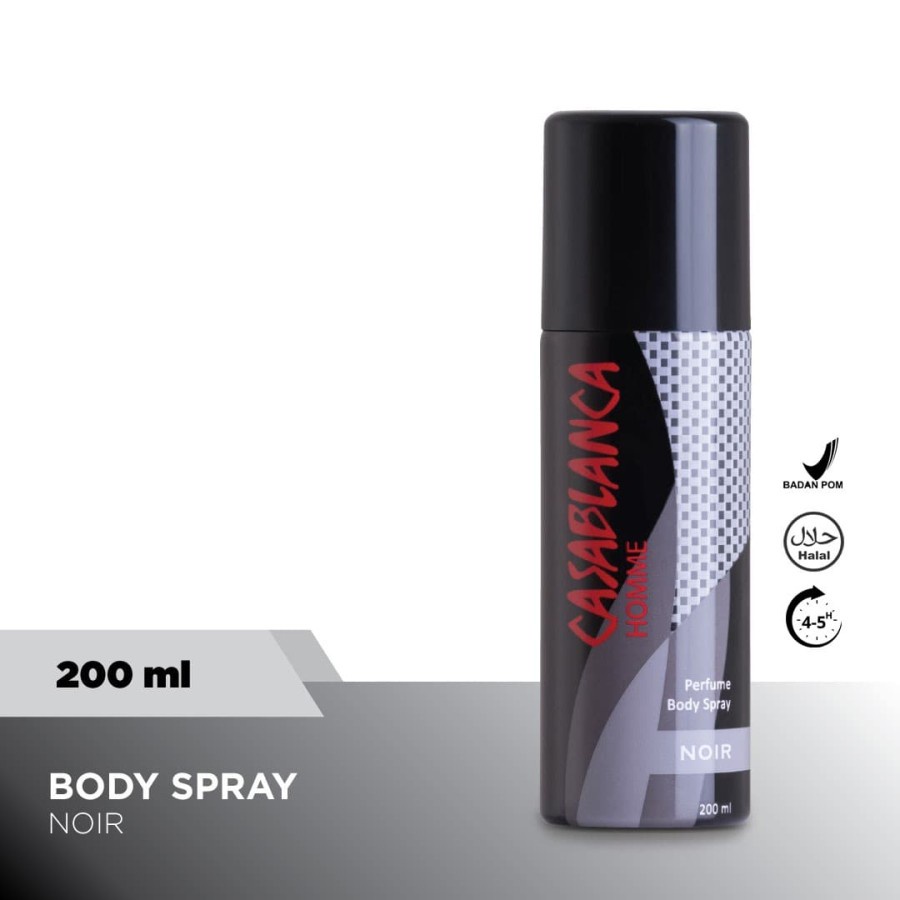Casablanca Body Spray Noir (Black, 200ml)