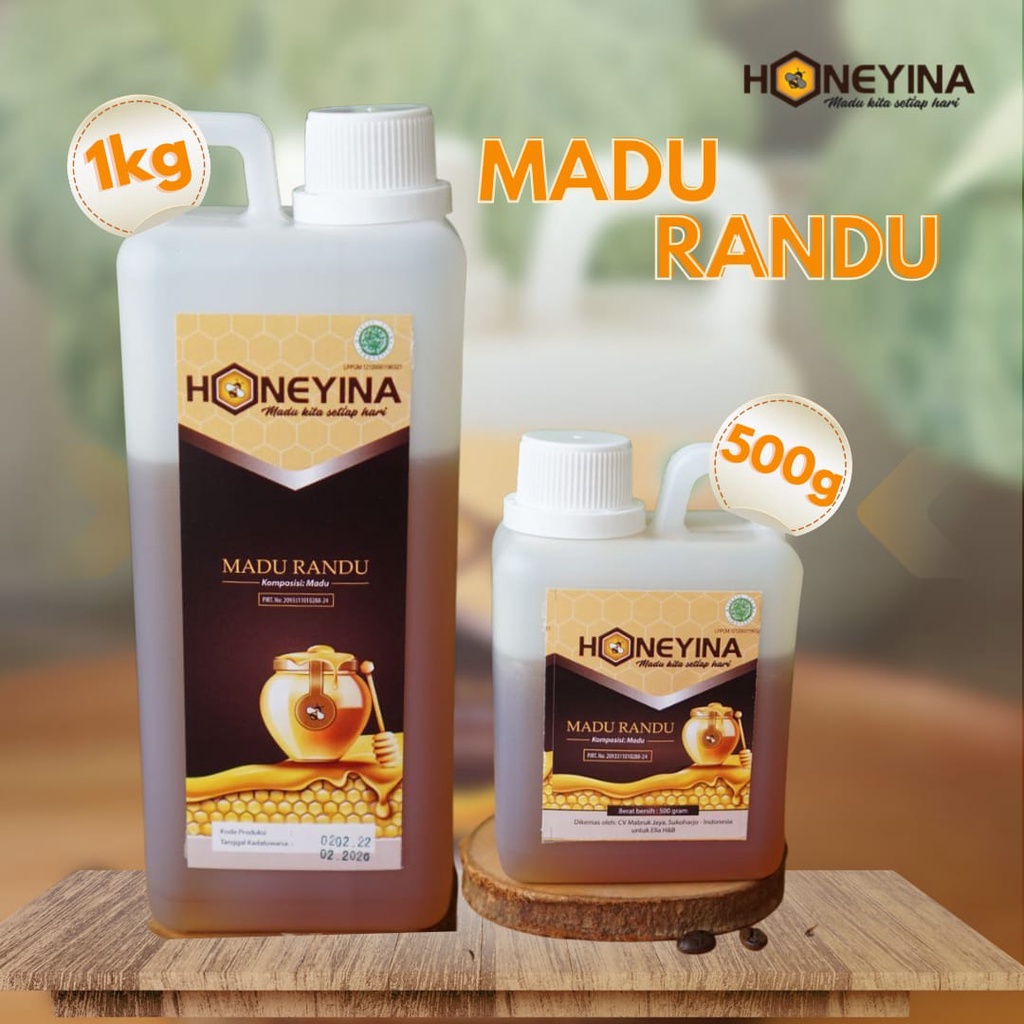 Madu HONEYINA 500 gram Jerigen
