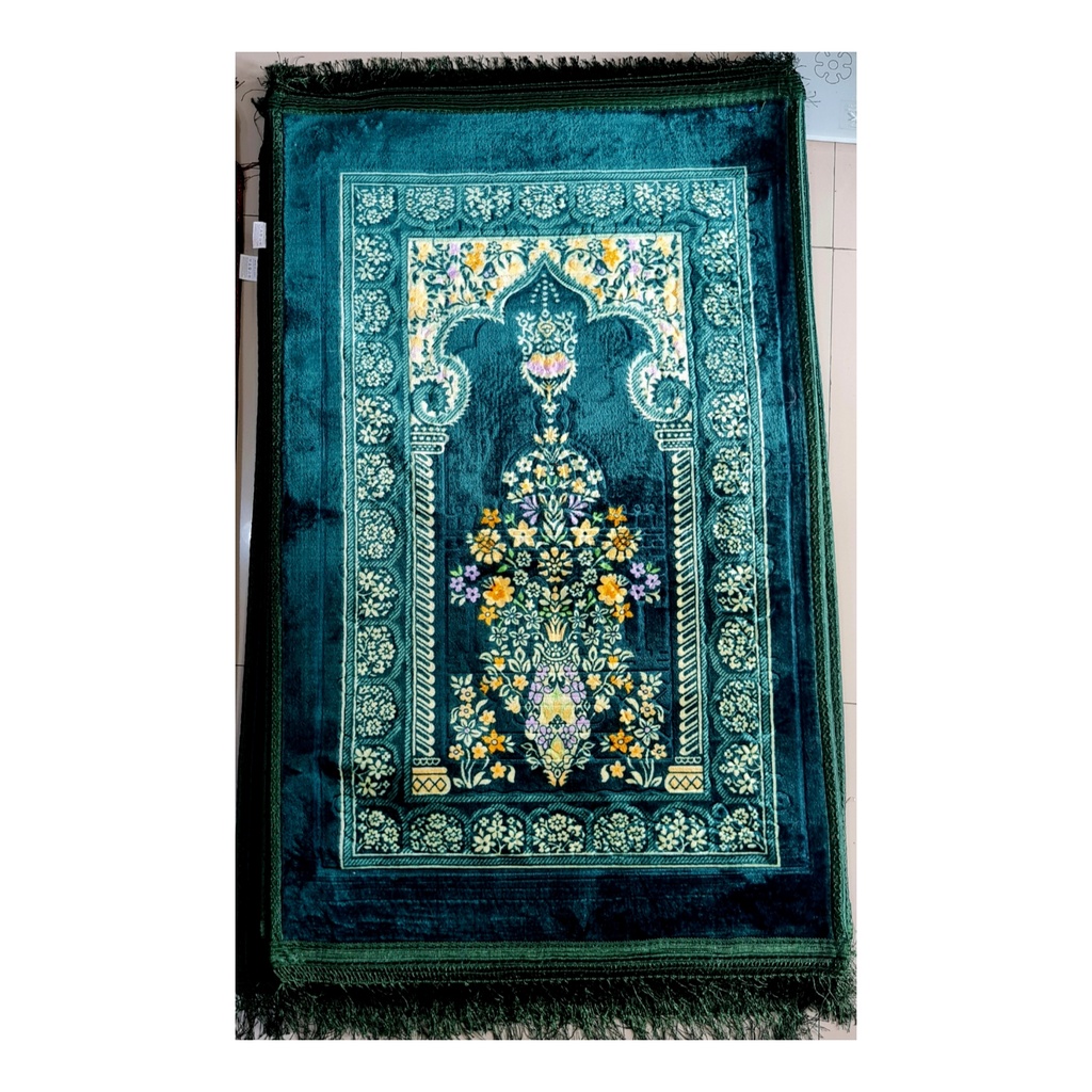 Sajadah Turki Tebal Premium Sejadah Import Anti Slip Busa Bludru Perlengkapan Sholat Prayer Mat