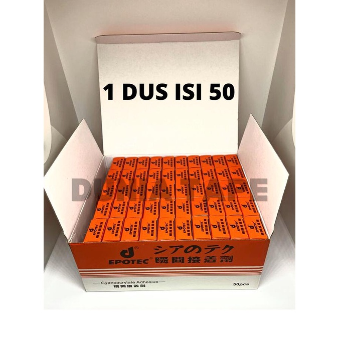 

LEM EPOTEC / LEM KOREA / LEM SETAN / LEM TETES 1 DUS ISI 50PCS