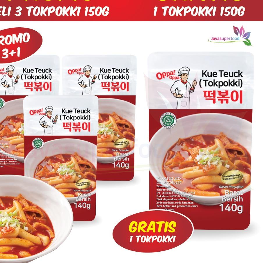 

✽ [BELI 3 GRATIS 1] Paket Tteokbokki tokpokki tokpoki 100g + Saus 50g ⅎ