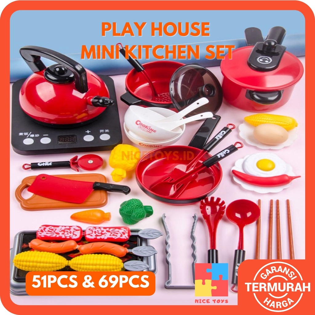 Play House Mainan Kitchen Set Mainan Anak Masak Masakan Anak Perempuan Mainan Dapur Anak Set