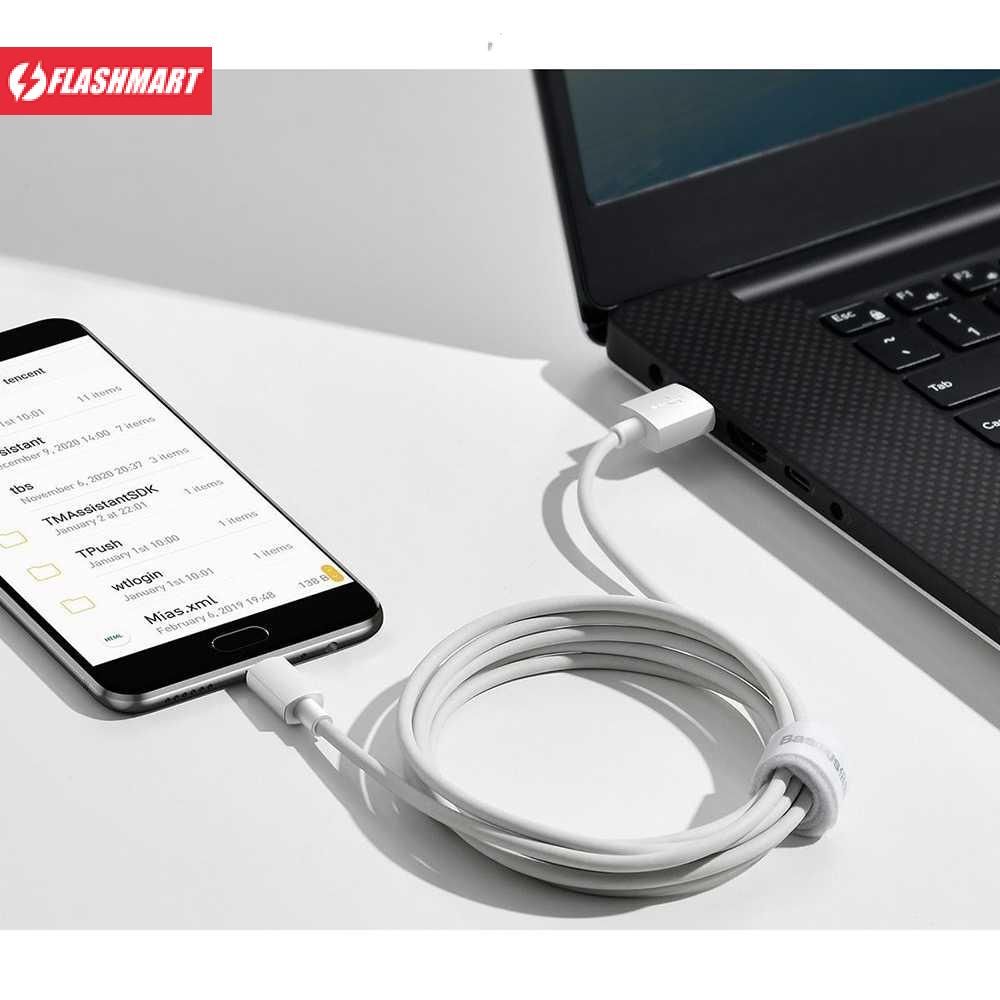 Flashmart Baseus Kabel Charger Micro USB 2.1A 1.5 Meter 2 PCS - TZCAMZJ-02
