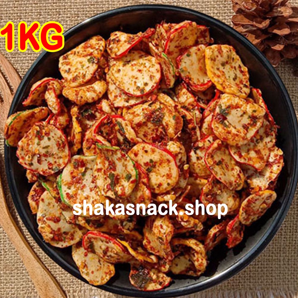 

Kerupuk Seblak Daun Jeruk Pedas Gurih Renyah 1KG / Krupuk Seblak Bantet