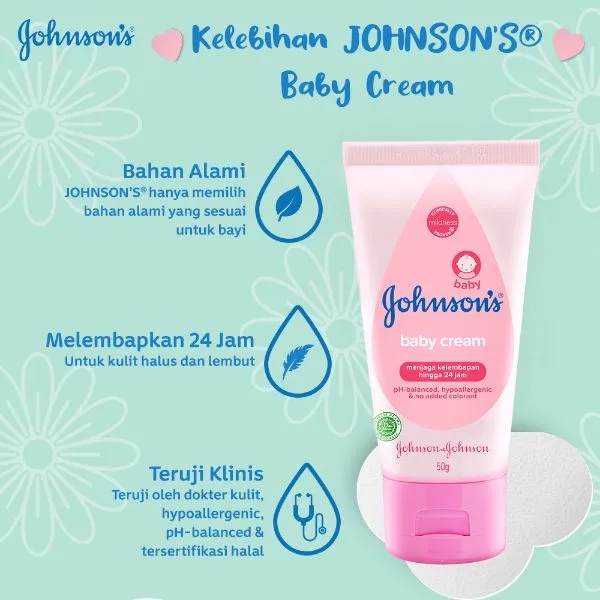 Johnson's Baby Cream Pelembab 50gr