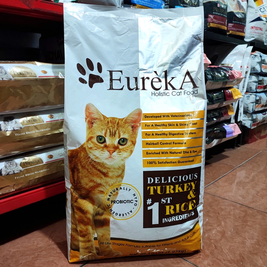 Eureka Turkey &amp; Rice 9.07kg - Makanan Kucing via Kargo