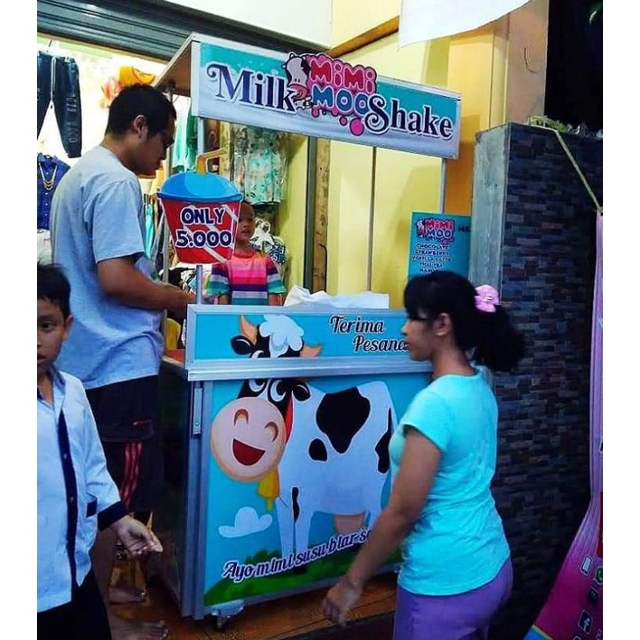 BOOTH PORTABLE LIPAT ATAP DATAR COCOK UNTUK BERJUALAN
