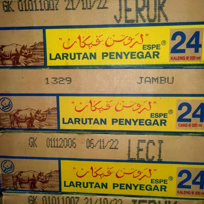 

larutan cap badak kaleng 320Ml (1 dus isi 24 Kaleng. Larutan Penyegar uru01