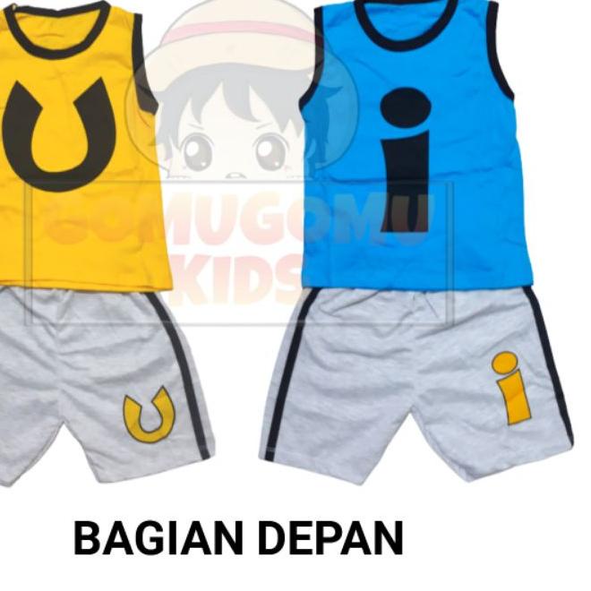 ✿ Baju Upin Ipin / Setelan Anak Upin Ipin / Singlet Upin Ipin ➻