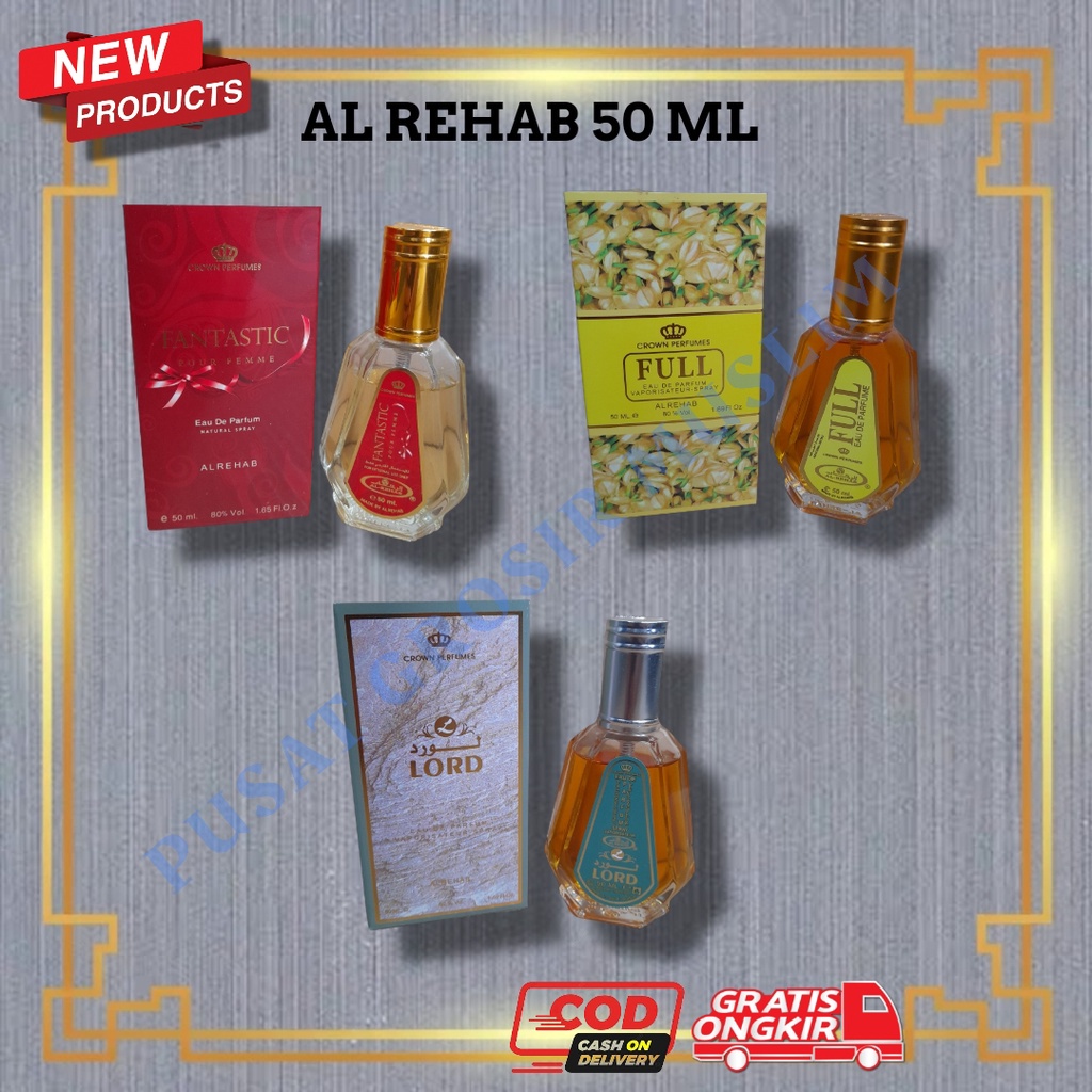 PROMO Al Rehab 50ml (Eu Deu Parfume ) Spray Original Jeddah 50 Ml Dalal Sabaya, DIJAMIN ORI I!!!