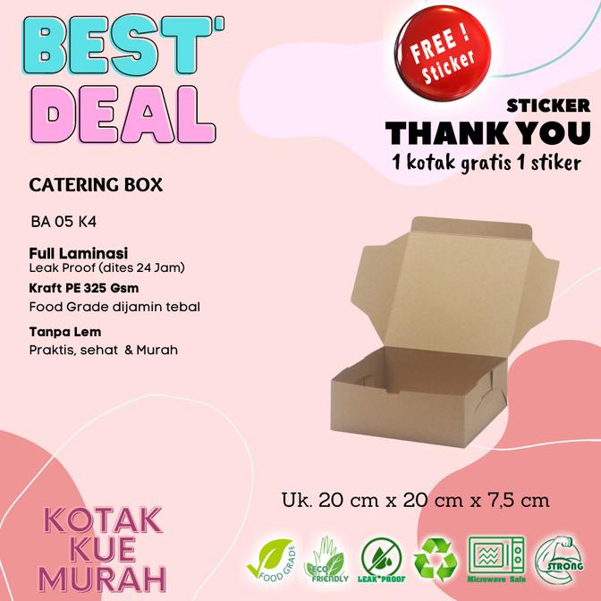 

Cepet Habis! Box Catering Eco Paper Laminated Kotak Kraft