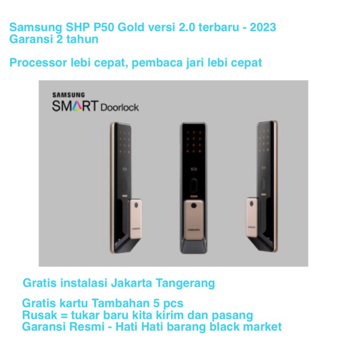 Akses Samsung Smart Door Lock Shs-P50