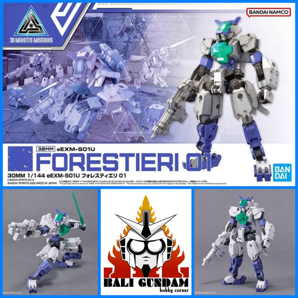 30MM 1/144 eEXM-S01U FORESTIERI 01 Bali Gundam Hobby Corner Bandai Original