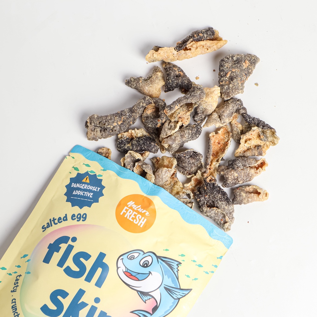 Nature Fresh Salted Egg Fish Skin Original - Spicy