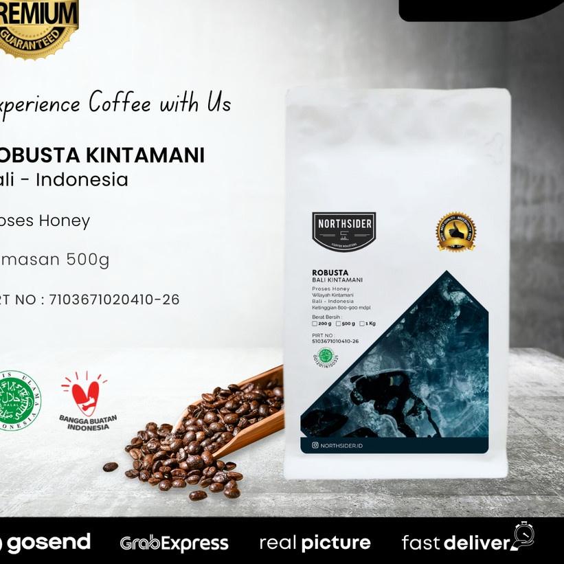 

✹ BIJI KOPI ROBUSTA BALI KINTAMANI HONEY - 500GR NORTHSIDER COFFEE ✾