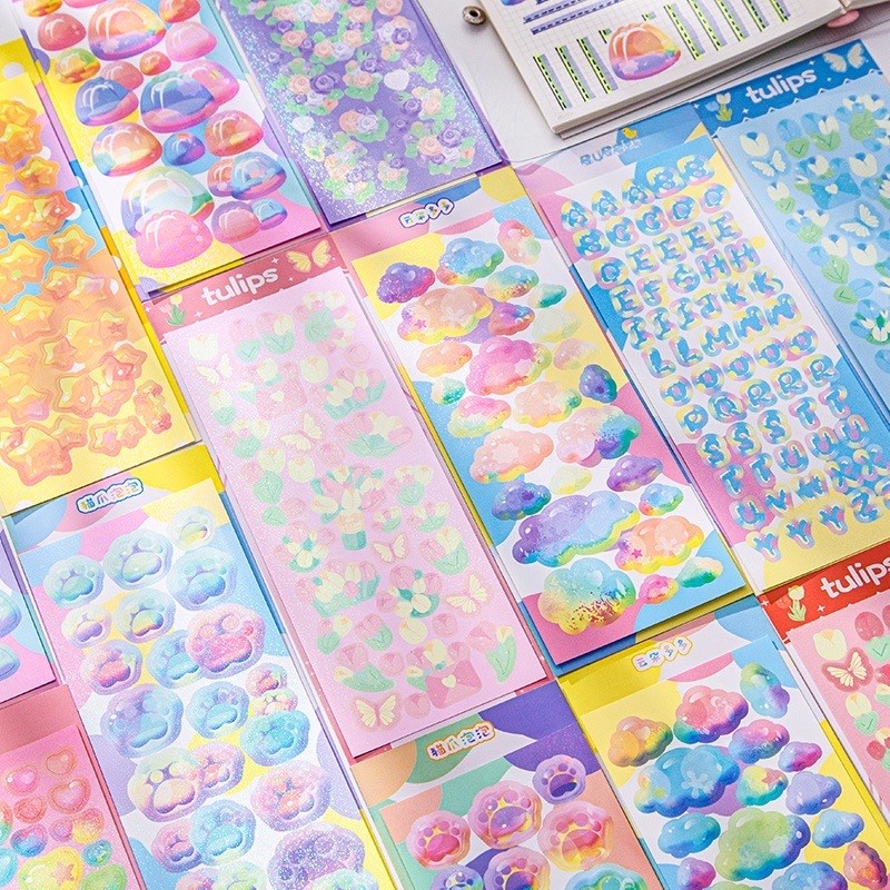 

Jelly Deco Stickers Rainbow Stiker Decorative Deco 004 DIY Journal