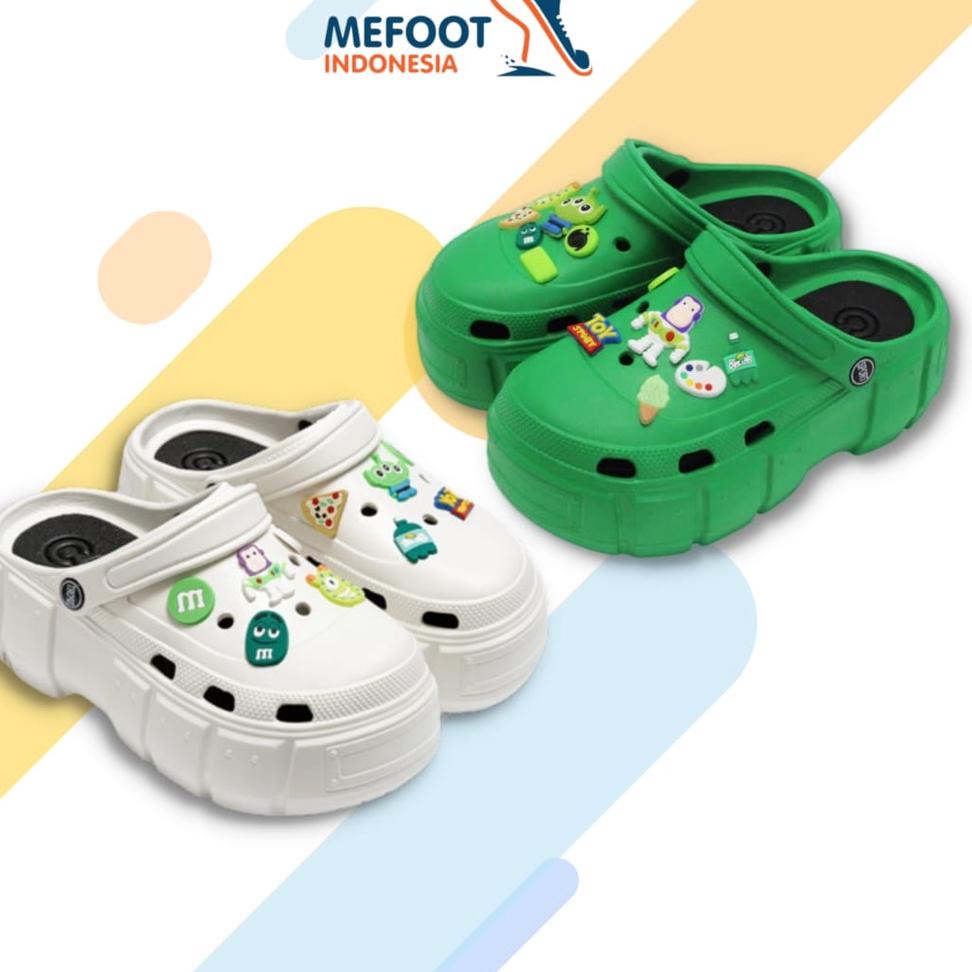 TERLARIS MeFoot.ID Sandal Wanita Crocs Import Korea Sandal BAIM Pin Toy Story