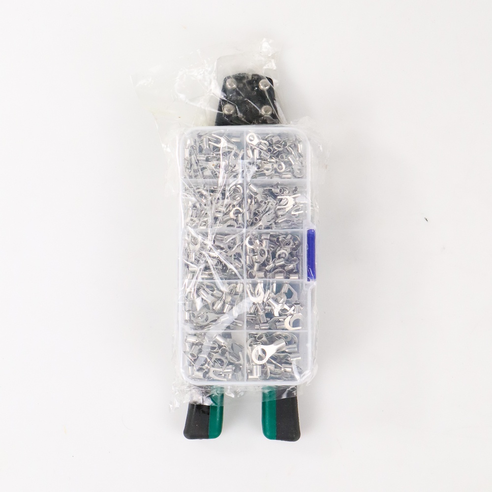 Terminal Wire Crimp Connector Kit 320 PCS + Plier -Stripping 120 PCS - Konektor Kawat - Terminal Kawat Konektor Spade Set Listrik - Konektor Lugs Terminal Kawat Listrik