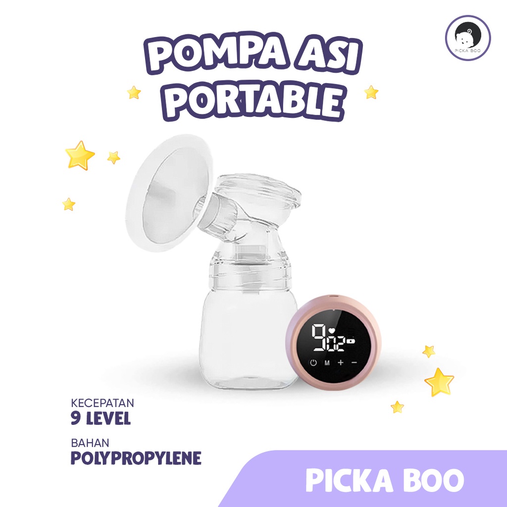 PICKA BOO Pompa ASI Portable Mudah Dibawa Kemana Saja FREE Dot dan Kabel USB