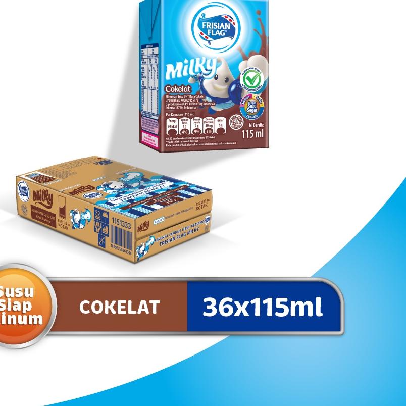 

► Frisian Flag UHT Milky Chocolate 115ml (36pcs) Multipack ✼