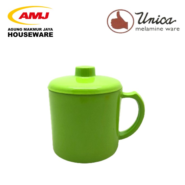 MUG MELAMINE SEDANG + TUTUP U 710 UNICA