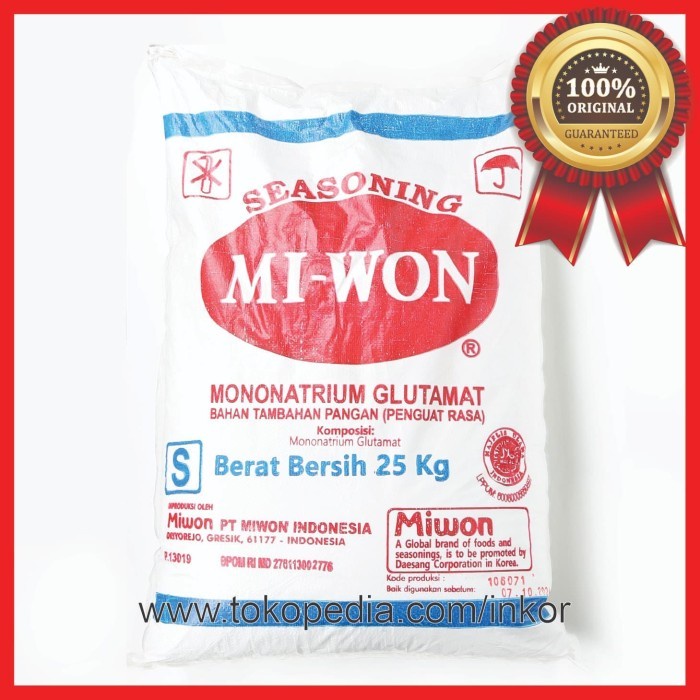 

[OJOL] MIWON MSG PENYEDAP RASA KARUNG UKURAN S 25KG
