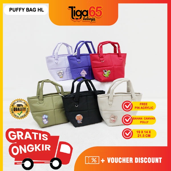 365 Pillow Bag | Puffy Bag | Sling bag | Tas selempang cewe | Tas waterproof | Tas anti air