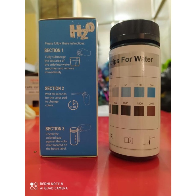 

Strip Test Kadar Kaporit Kualitas Air Water Chlorine Klorin isi 100pcs lon06