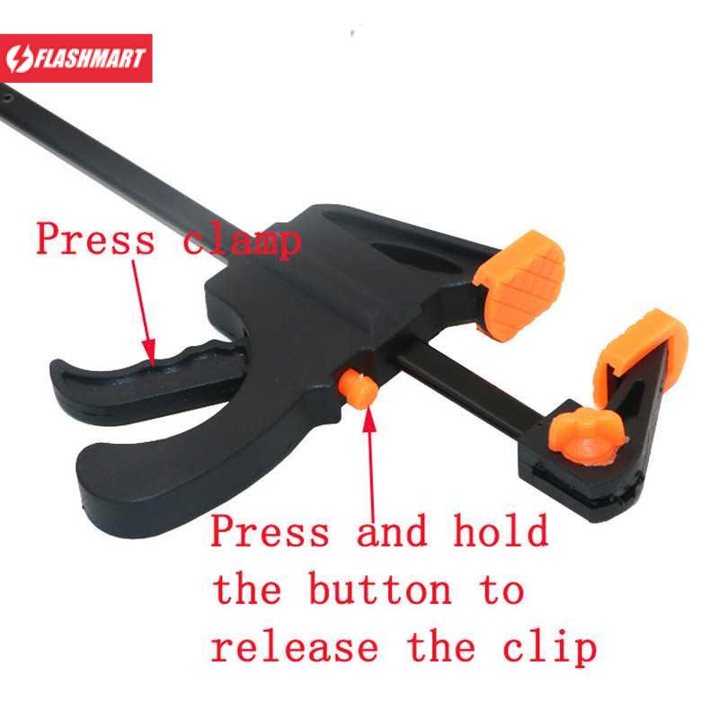 Flashmart Speed Squeeze Ratcheting Clamp Penjepit Kayu Mini 6 Inch - T22106