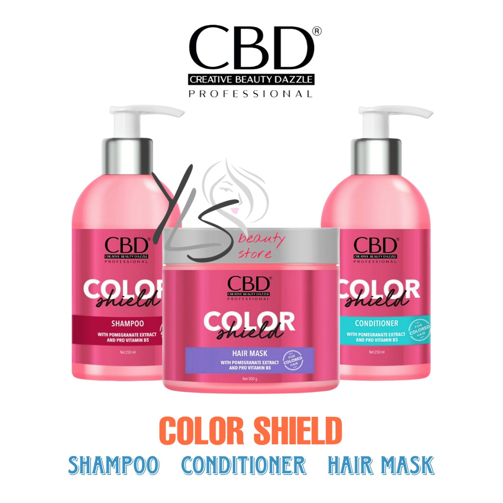 CBD COLOR SHIELD SERIES - TERDAFTAR BPOM - SHAMPOO - CONDITIONER - HAIR MASK