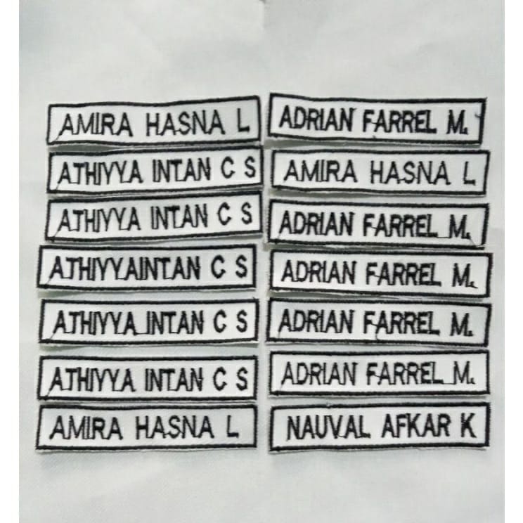 NAME TAG / PAPAN NAMA BORDIR / GUDEP / BENDERA / CUSTOM NAMA SENDIRI