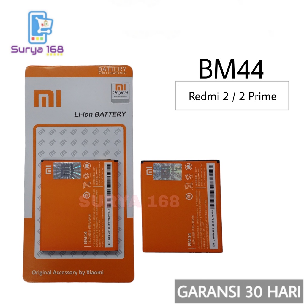 BATTERY BATERAI BATTERE BATRE XIAOMI REDMI 2 REDMI 2 PRIME BM-44 BM44