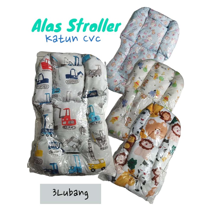 Alas Stroller Bouncer Seat Pad Bayi Murah Universal 1 dan 3 Lubang