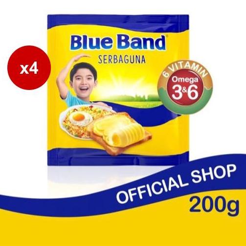 

♛ Blue Band Serbaguna Margarin Masak 200 gr x 4 pcs ✬
