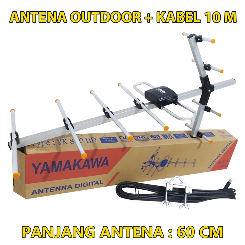 Antena TV Outdoor | Antena TV Luar outdoor VDR 88HD (antena saja) / V 85 / 810HD +Kabel 10M 15Yard -ibz-