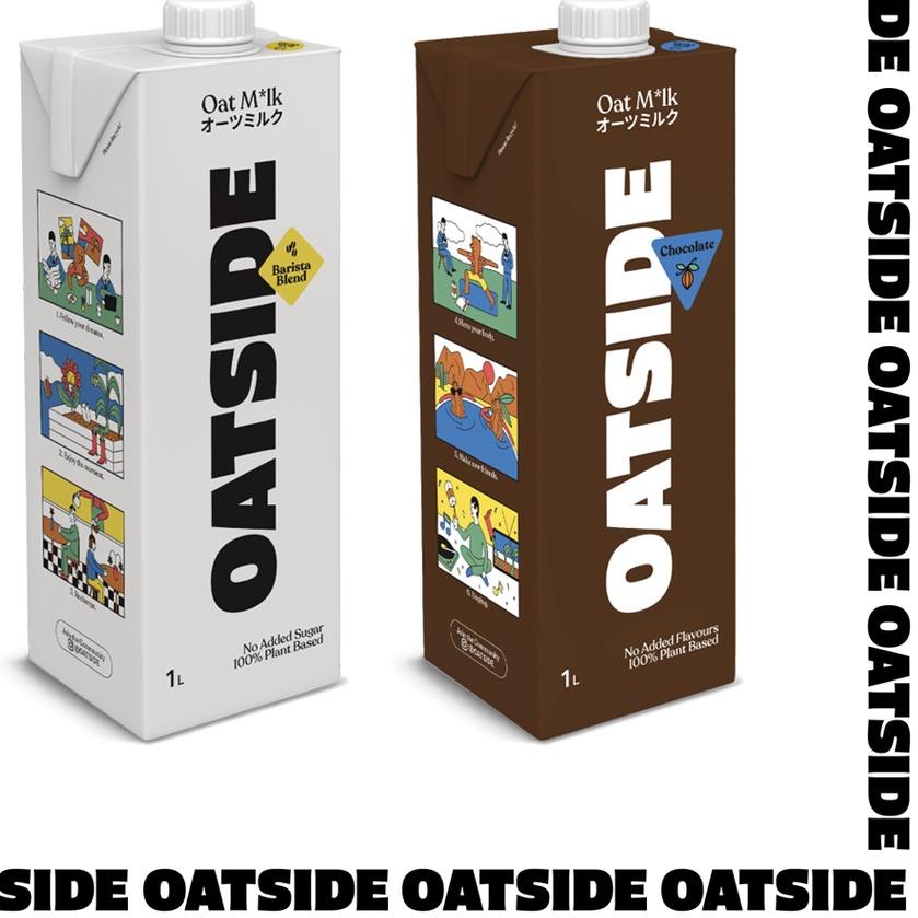 

✽ Oatside Oat Milk 1L - Susu Oat Gandum Oatside Barista Blend / Chocolate/ Hazelnut ♨