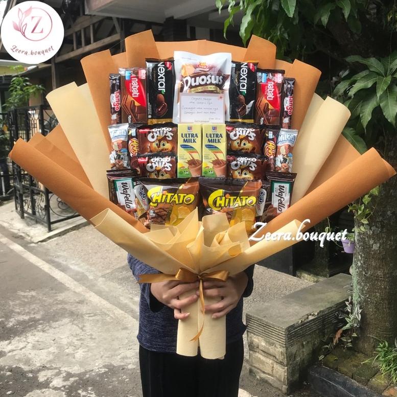 

10.10 Promo Brand (B25) Bucket snack/buket snack/bouquet [INCLUDE: Greeting card+packing]