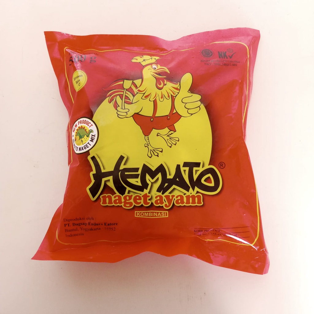 

HEMATO naget ayam mix (kombinasi bentuk) 500gr