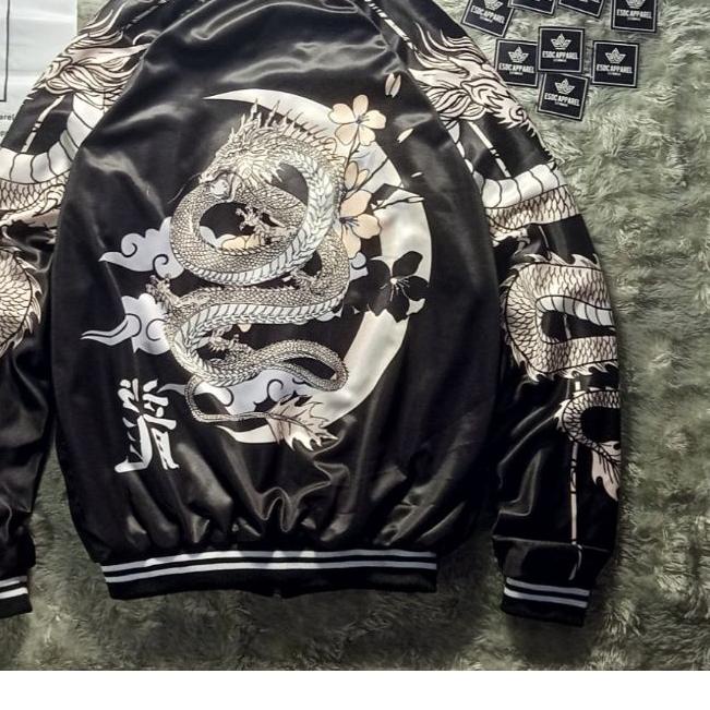 ✤ Termurah COD Jaket Sukajan Memphis Origins Japan Sublime Bordir Varsity Naga Mikaduki Ryujin / Jak