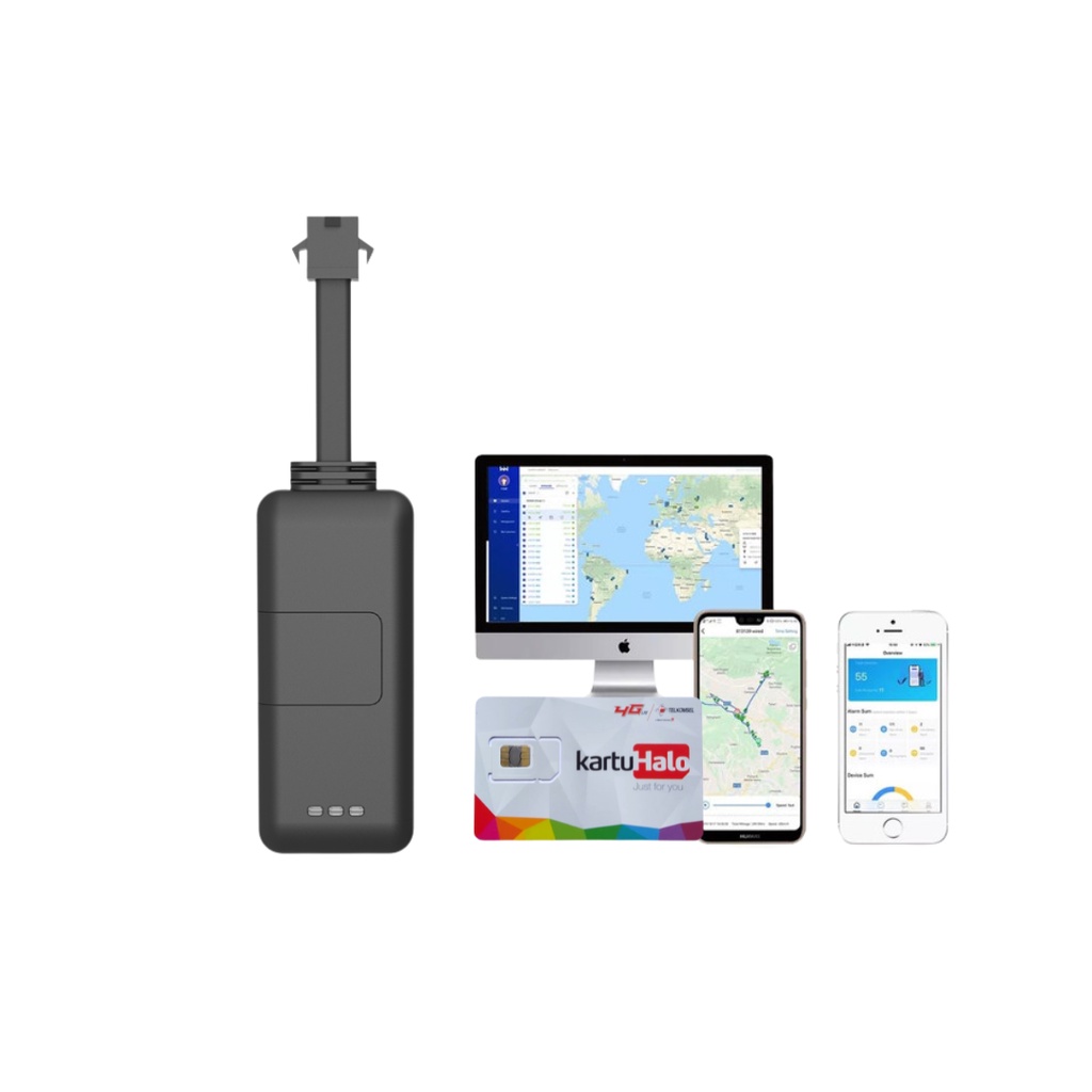 PAKET GPS TRACKER EV02 (INCLUDE SERVER + KARTU HALO 3 BULAN)