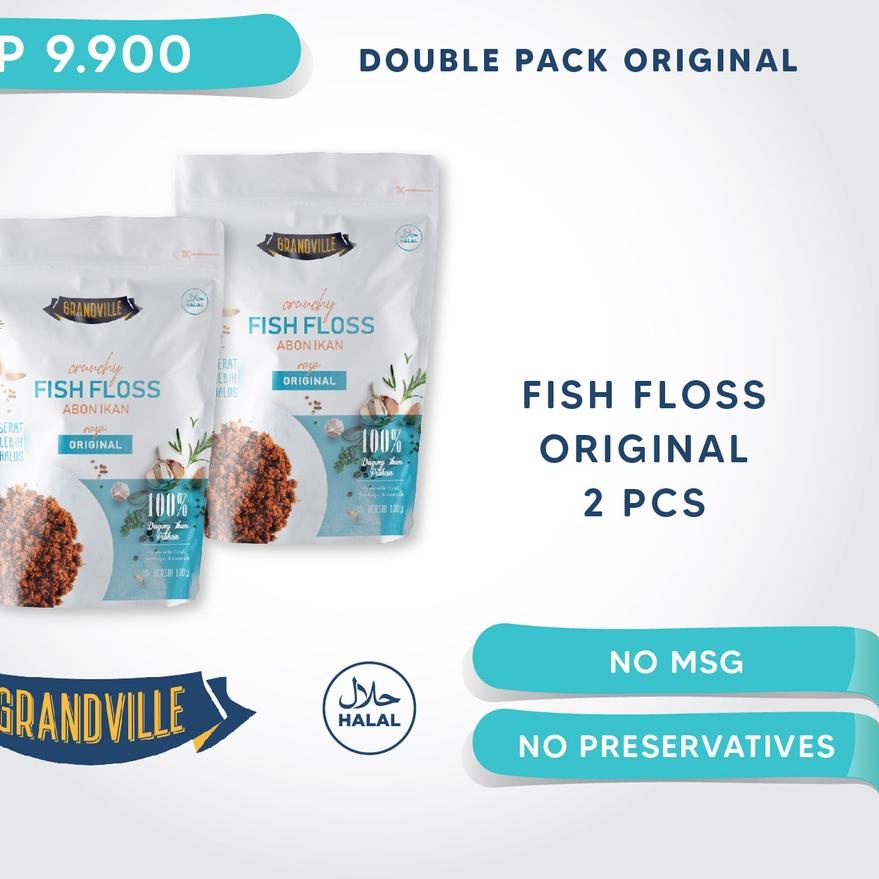 

❃ Grandville Abon IKAN Crunchy Double Pack Original ✸