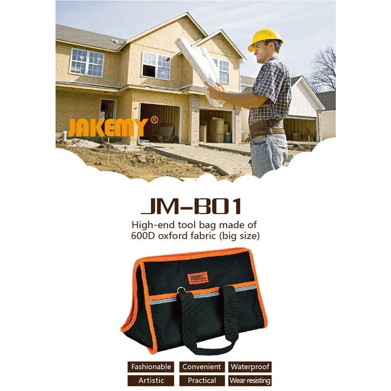 TAS PERKAKAS PROFESIONAL PORTABLE TOOL BIG SET JAKEMY JM-B01