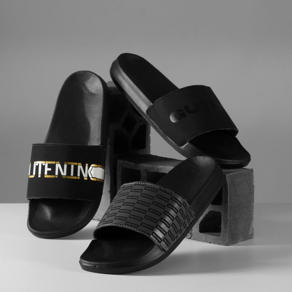 LANGSUNG ORDER Guteninc - Sendal Sliper Herver Sandal Black