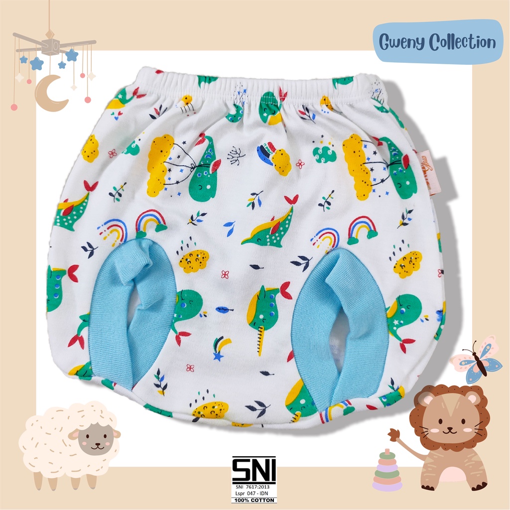 Celana Kacamata Bayi / Celana Kacamata Anak Motif Whale Baby Glow