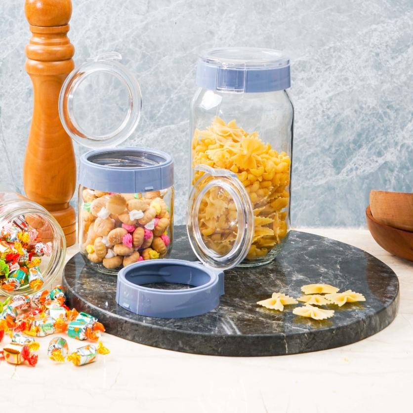 ◘ PERO STORAGE JAR SET OF 3 / TOPLES ISI 3PCS ➢