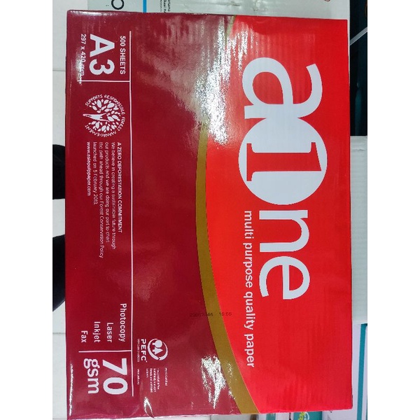 

Kertas A3 70 Grm A-ONE RB9