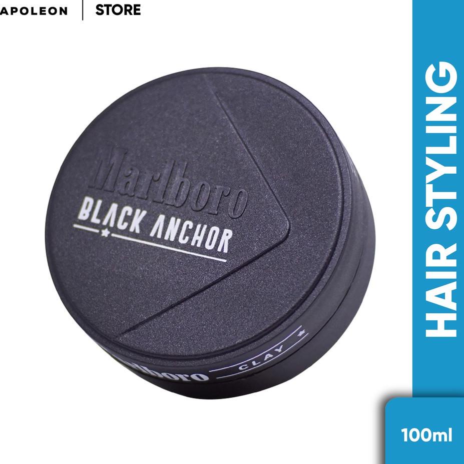 ✺ Pomade Marlboro Black Anchor Clay - 100 gram ♜