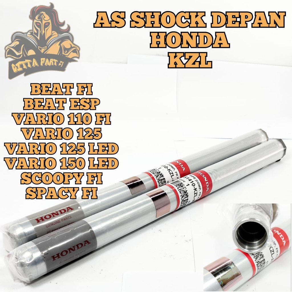 AS SHOCK DEPAN 100% ASLI ORIGINAL HONDA AHM KZL KUALITAS ORIGINAL HONDA AHM PRESISI DAN DIJAMIN AWET BEAT FI BEAT ESP VARIO 110 FI VARIO 125 VARIO 125 LED VARIO 150 LED SCOOPY FI SPACY FI