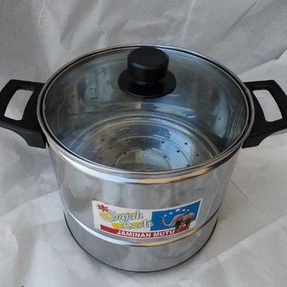 SIAP KIRIM Dandang nasi/kukus 2kg -2,5kg tutup kaca