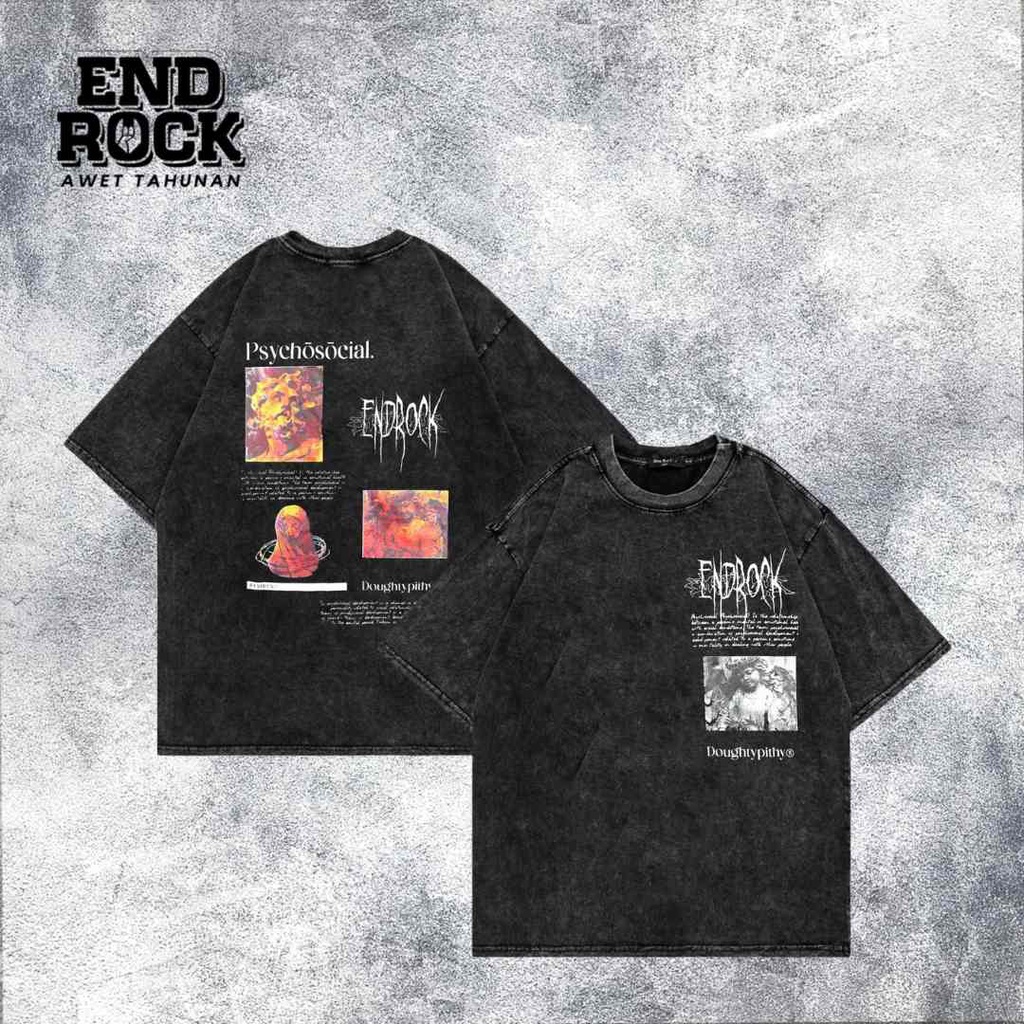 Kaos Oversize Wash Original Endrock Tema Doughty Pithy